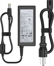 HHZ 14V 4A AC/DC Monitor Power Cord Compatible with Samsung SyncMaster BLACK