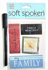 Family Stickers Scrapbooking Card Journal Planner Soft Spoken