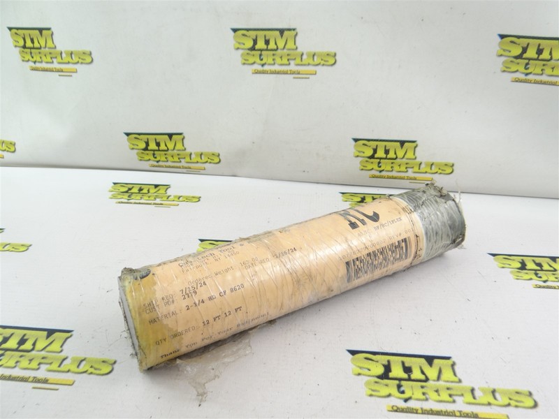 11LB PIECE OF RD CF 8620 STEEL ROUND STOCK 2-1/4" X 10"