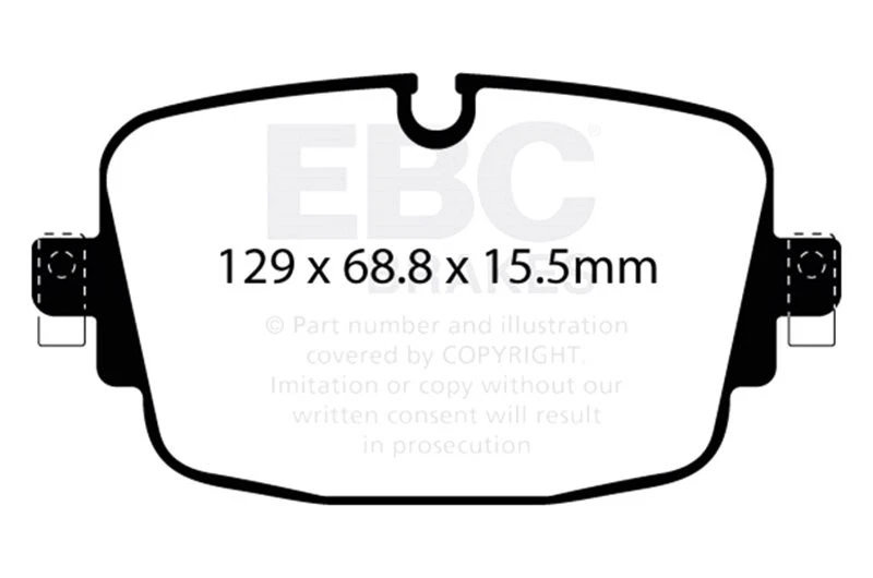 For Audi RS7 Sportback 2021-2025 EBC DP42516R Yellowstuff Rear Brake Pads Foto 4 de 4