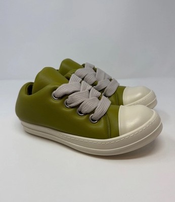 Rick Owens Mainline Padded Jumbo Lace Ramones Green Size 8 US 41 EU