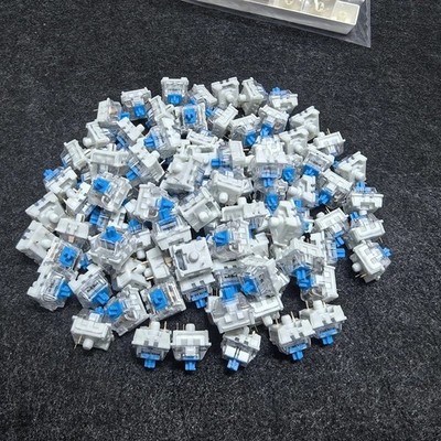Keyboard Switches, 100 Pcs 3 PIN Blue Keyboard Clicker Dustproof Mechanical Ke