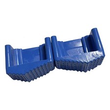 Lot de 2 couvre-pieds d'escabeau (gauche et droite) en caoutchouc pour