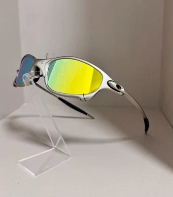 Oakley Juliet 1.0 X-Metal Style Silver Polarized Sunglasses – Yellow Lens – NEW! - Photo 1/4