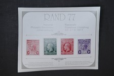 1976 South Africa  Elpex Philatelic Exhibition  & Rand Stamp Show S.S.