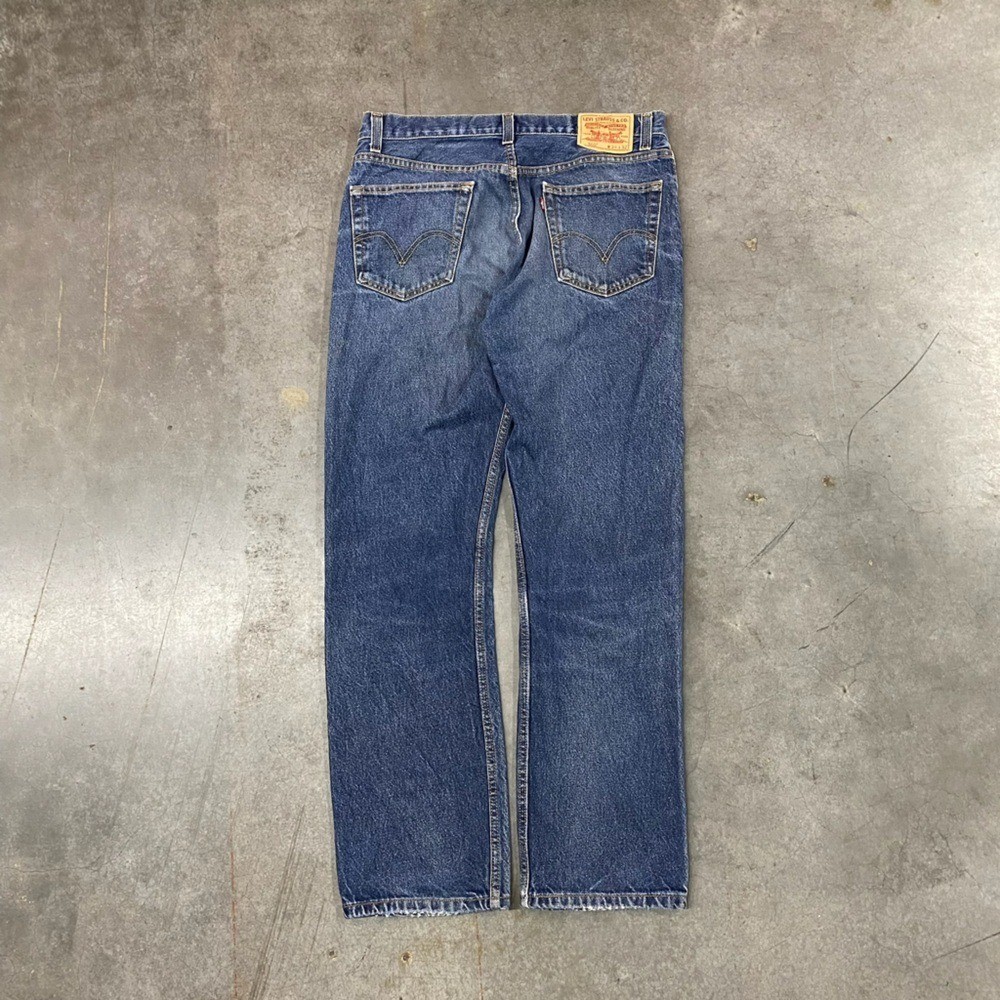 Levi's 505 VTG Regular Fit Blue Denim Jeans Men's W34 L32 thumbnail 2