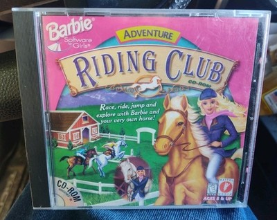 Barbie Adventure Riding Club PC Computer Game Windows 95 CD-ROM Vintage 90s 1998