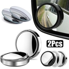 2 Pcs Car Blind Spot Rear View Mirror Wide Angle 360 Degree Small Round Mirror 2 Pcs Car Blind Spot Rear View Mirror Wide Angle 360 Degree Small Round Mirror