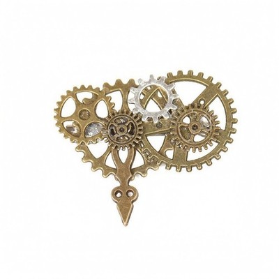 Steampunk-Brosche Mehrlagig Metall-Anstecknadel Retro-Futurismus