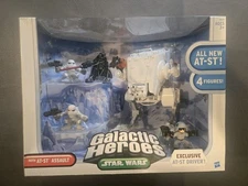 Galactic Heroes STAR WARS The Empire Strikes Back HOTH AT-ST ASSAULT PlaySet NEW