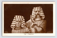 Pat and Patachon 1920s Silent Film Comedy Duo Postcard RPPC Ross Verlag Unposted