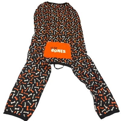 Thrills & Chills GLOW In DARK LAZY BONES, Halloween DOG Pajamas Clothing XL NEW - Image 1 of 4
