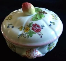 SPODE ENGLAND MARLBOROUGH SPRAYS 2/6770 LIDDED CASSEROLE DISH 7-3/4x3-1/2