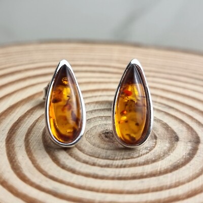 Boucles D'Oreilles Argent 925 - Forme Larme Avec Améthyste - Pendantes - SilverSpeck