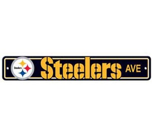 Pittsburgh-Steelers-Ave-Street-Sign-4-034-x24-034-NFL-Football-Team-Logo-Man-Cave