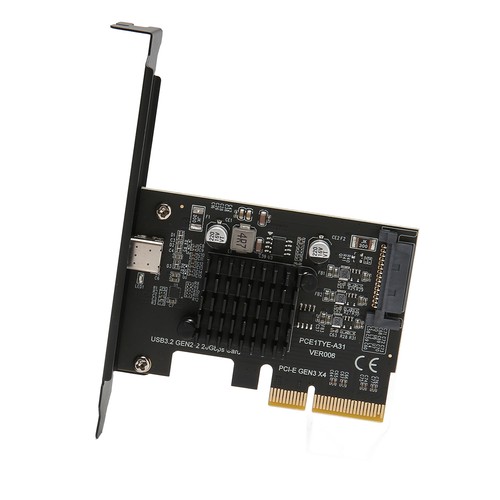 USB 3.2 Gen 2 Expansion Card Type C 20Gbps ASM3242 Main Control PCIe NEW - Bild 4 von 12