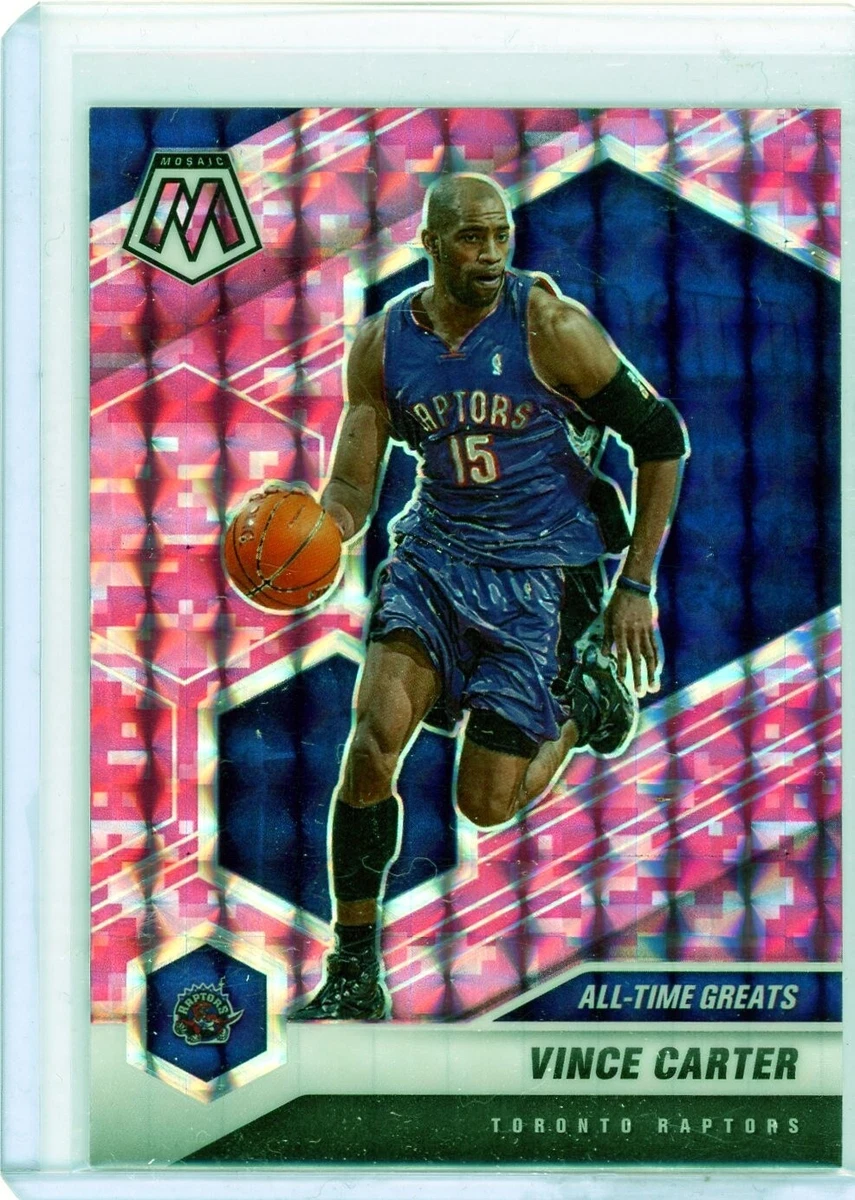 2020 21 Panini Mosaic Vince Carter Camo Pink Prizm All Time Greats 290 Raptors