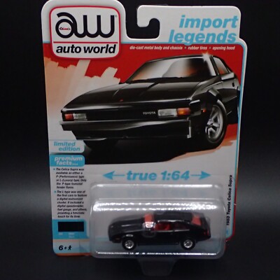 2024 AUTO WORLD 1983 TOYOTA CELICA SUPRA BLACK IMPORT LEGENDS REL