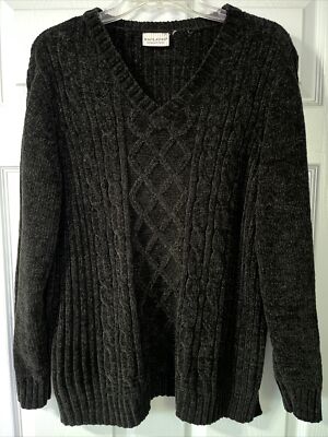 White Stag Women s Plus Black V-Neck Sweater See Descrip. For Size