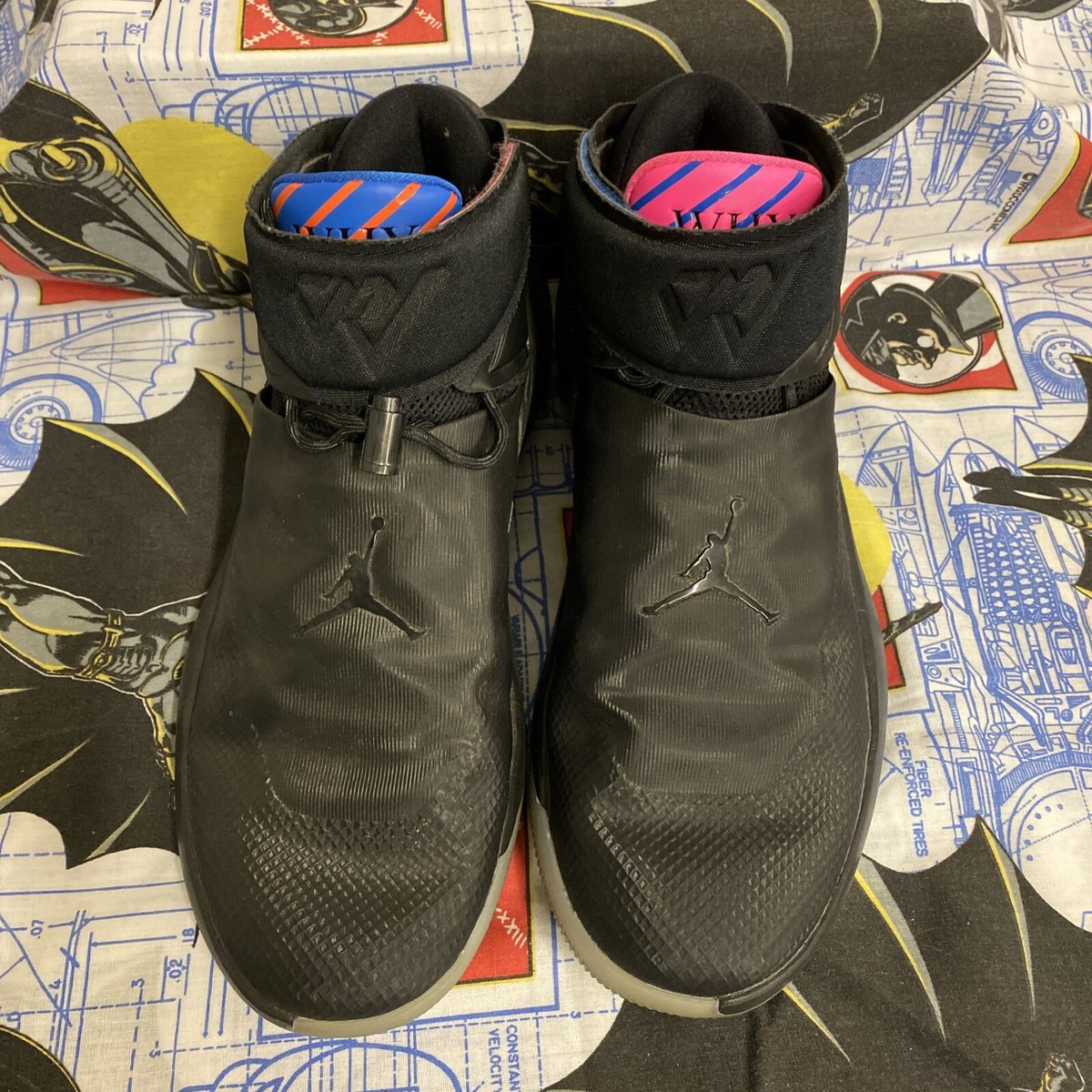 Nike Jordan Why Not Zer0.1 Black/Pink Blast/Signal Blue Men\'s Shoes Size 10.5 Nike Jordan Why Not Zer0.1 Black/Pink Blast/Signal Blue  main image 4
