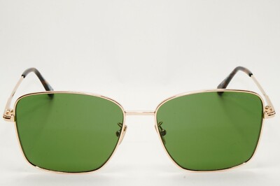 Tom Ford Sunglasses Gold Green Metal Square FT0953-D TF 953-D 28N