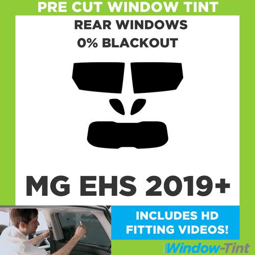 For MG EHS 2019+ Pre Cut Window Tint Rear 0% Blackout Film - Picture 1 of 10