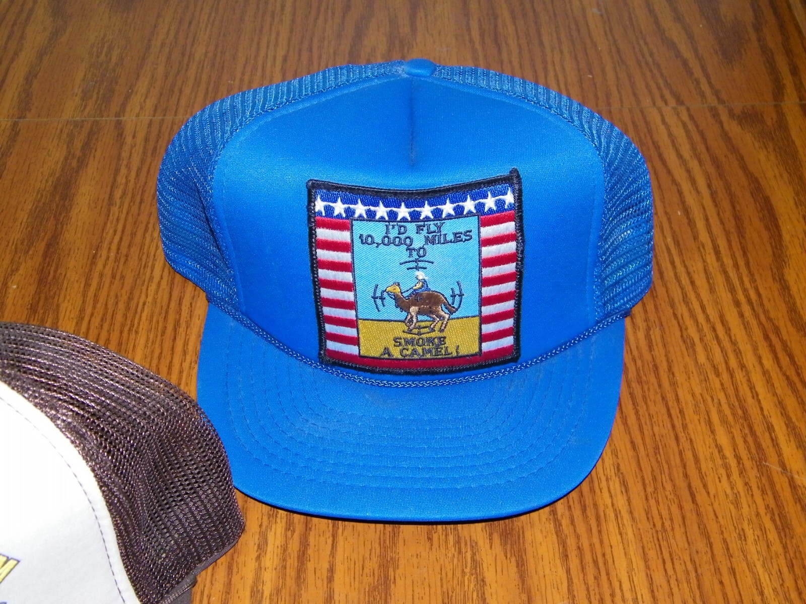 Vintage 90's Foam Mesh Snapback Trucker Hats Dessert Storm Iraq War