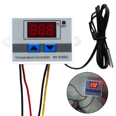 XH-W3001 12V 24V 220V Digital Temperature Thermostat Control Switch Probe 2018+