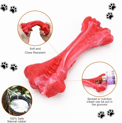 Juguetes masticables para perros para masticadores agresivos con forma de hueso - Picture 51 of 84