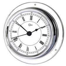 Barigo Schiffsuhr Chrom r&ouml;misch B x H 110mm x 32mm Tempo 683cr