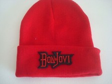BONJOVI BON JOVI  00S TOBOGGAN KNIT VINTAGE BEANIE SKULL HAT CAP
