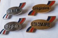 4 WINGS PIN AIRLINE AIR LIBERTE BADGES SILVER GOLD Badge Brooch