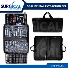 161 Pcs Oral Dental Extraction Surgery Kit Extracting Elevators Forceps German G