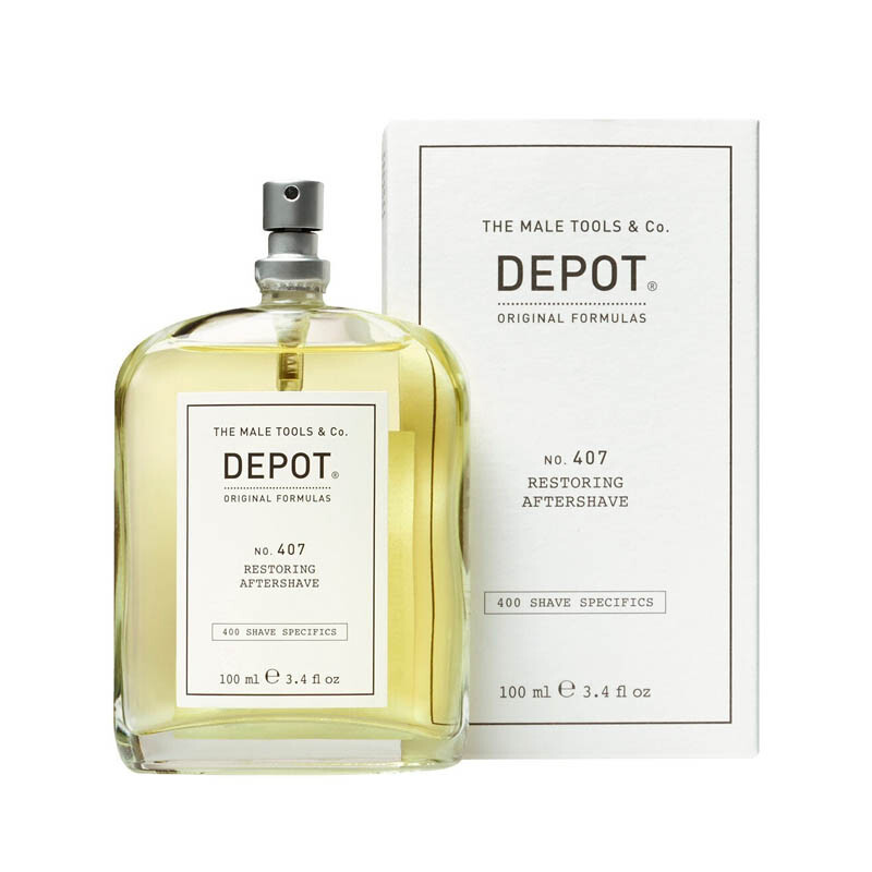 Dopobarba Rasatura Uomo Idratante DEPOT no.407 Restoring Aftershave 500ml