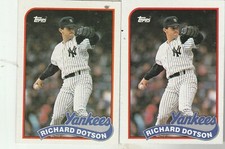 FREE SHIPPING-MINT-1989 Topps #511 Richard Dotson Yankees PLUS BONUS CARDS