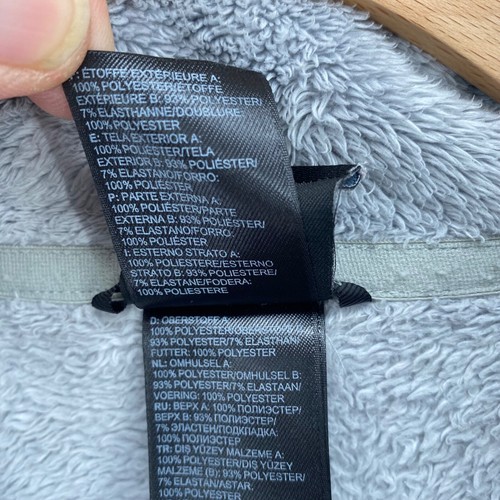 The North Face Jacket Womens Medium Gray Osito 2 Fleece Full Zip Pockets Mock - Picture 8 of 11