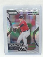 Matt Manning 2020 Panini Prizm Baseball Warming In The Pen SILVER Detroit Tigers