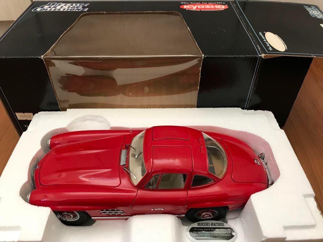 1/18 Kyosho Mercedes Benz 300SL Red w/ Box From Japan