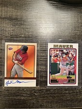 2005 Topps Joe Mauer Rookie Card and Justin Morneau Authentic Autograph RC