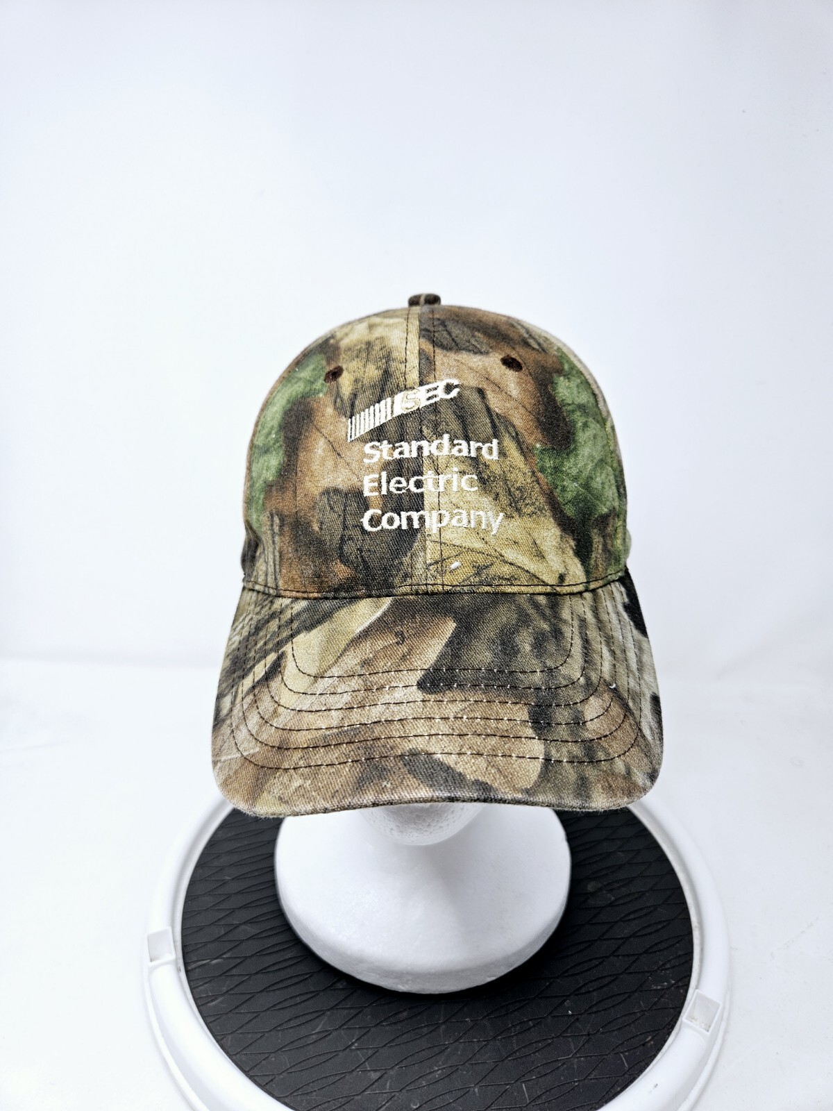 Vintage Camo 90s Y2K Snapback Hat Hunting Outdoors Used FAST SHIPPING