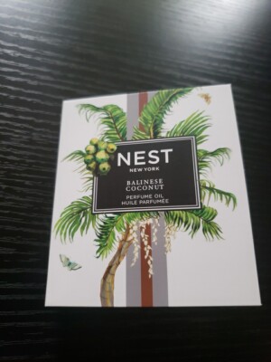 Nest Balinese Coconut Perfume Oil Sample Vial 1.5ml/0.05 fl. oz. Dabber