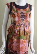 Anthropologie Ashish N Soni Sz S 4 6 Funky Art Wear Indian Design Sheath Dress
