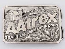 AAtrex Silver Anniversary in Corn Vintage Belt Buckle