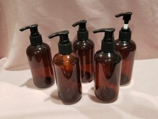 Lot 5 Pump Bottle Dispensers 10 Ounce Shampoo Hand Soap Lotion Multi-Purpose