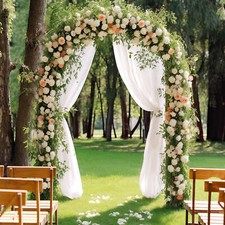 Image of Garden Arbour Archway with Trellises for Climbing Plant Vine Rose