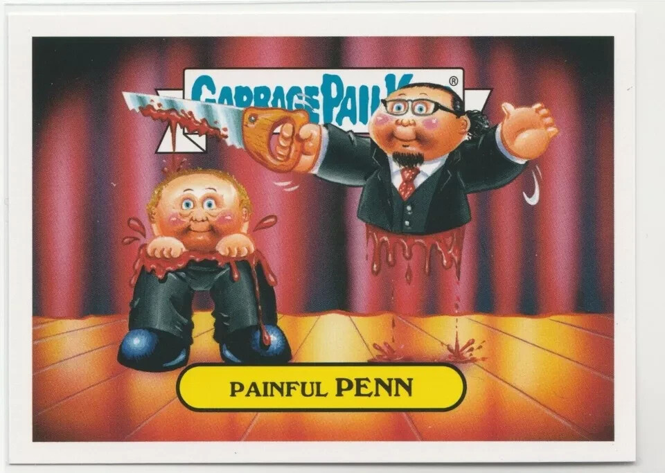 Painful Penn Garbage Pail Kids GPK 2016 Prime Slime Trashy TV #11a