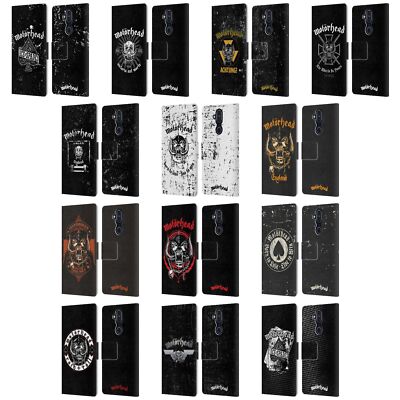 OFFICIAL MOTORHEAD LOGO LEATHER BOOK WALLET CASE COVER FOR NOKIA PHONES