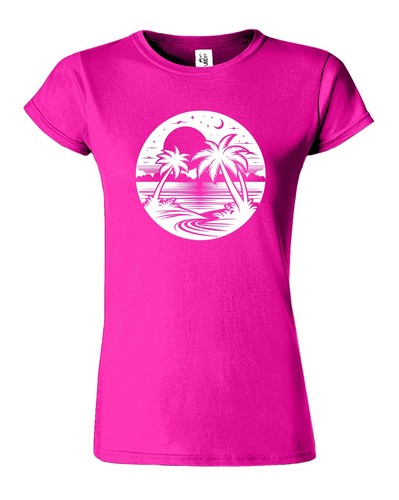 Women's Funny Summer Vacation Short Sleeve T-Shirt USA New Graphic Gift Tee - 第 8/11 張圖片
