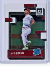 2022 Donruss Optic #67 Hans Crouse RC - Philadelphia Phillies - MINT