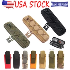 Military Molle Tactical Knife Pouch Flashlight Holder Case EDC Small Waist Bag